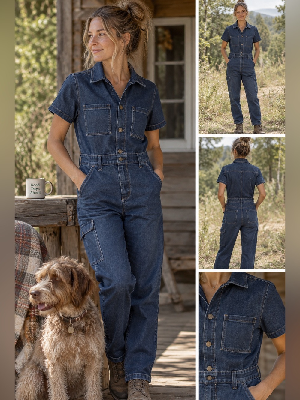 NWT Duluth Trading Co Denim COOLMAX Coveralls Utility